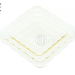 花邊正方餐盤(4、6PCS