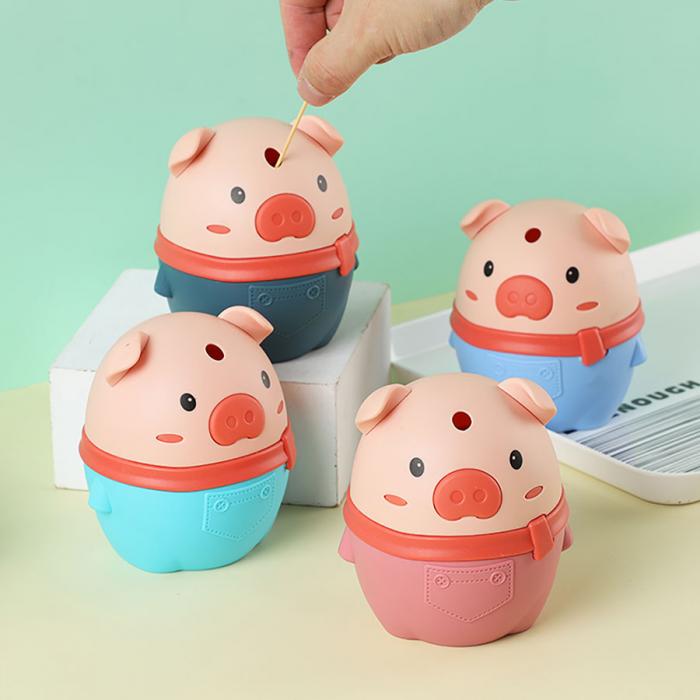 大萌小豬自動(dòng)牙簽筒