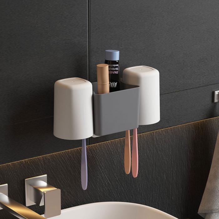 歐式雙杯壁掛收納架