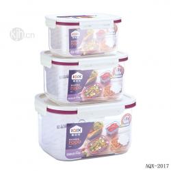 長(zhǎng)方形密封保鮮盒（三件