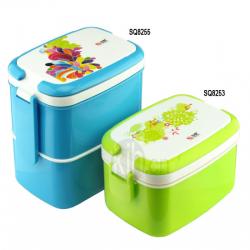 長方型手提飯盒、雙層